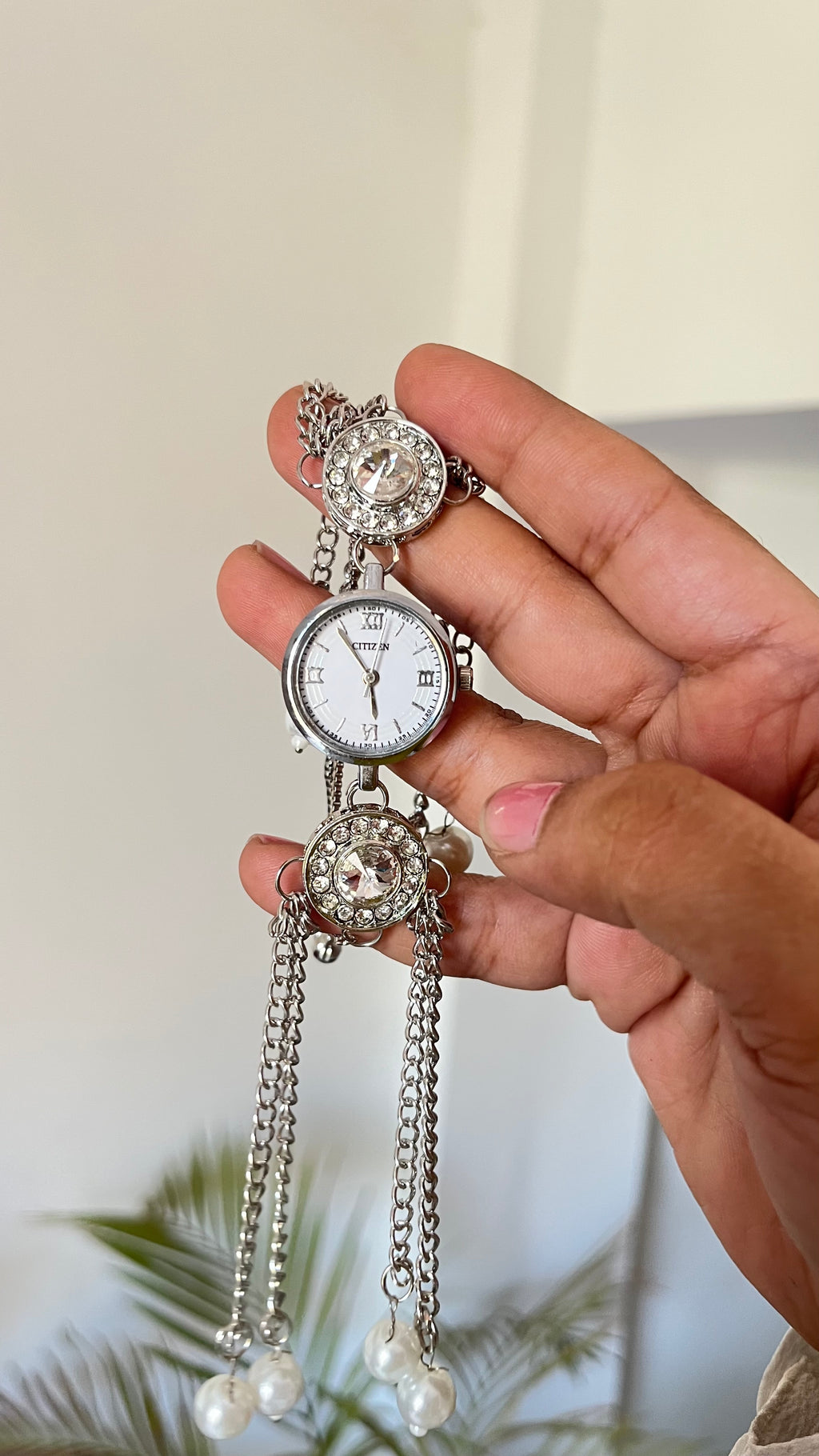 Kashmiri watch silver