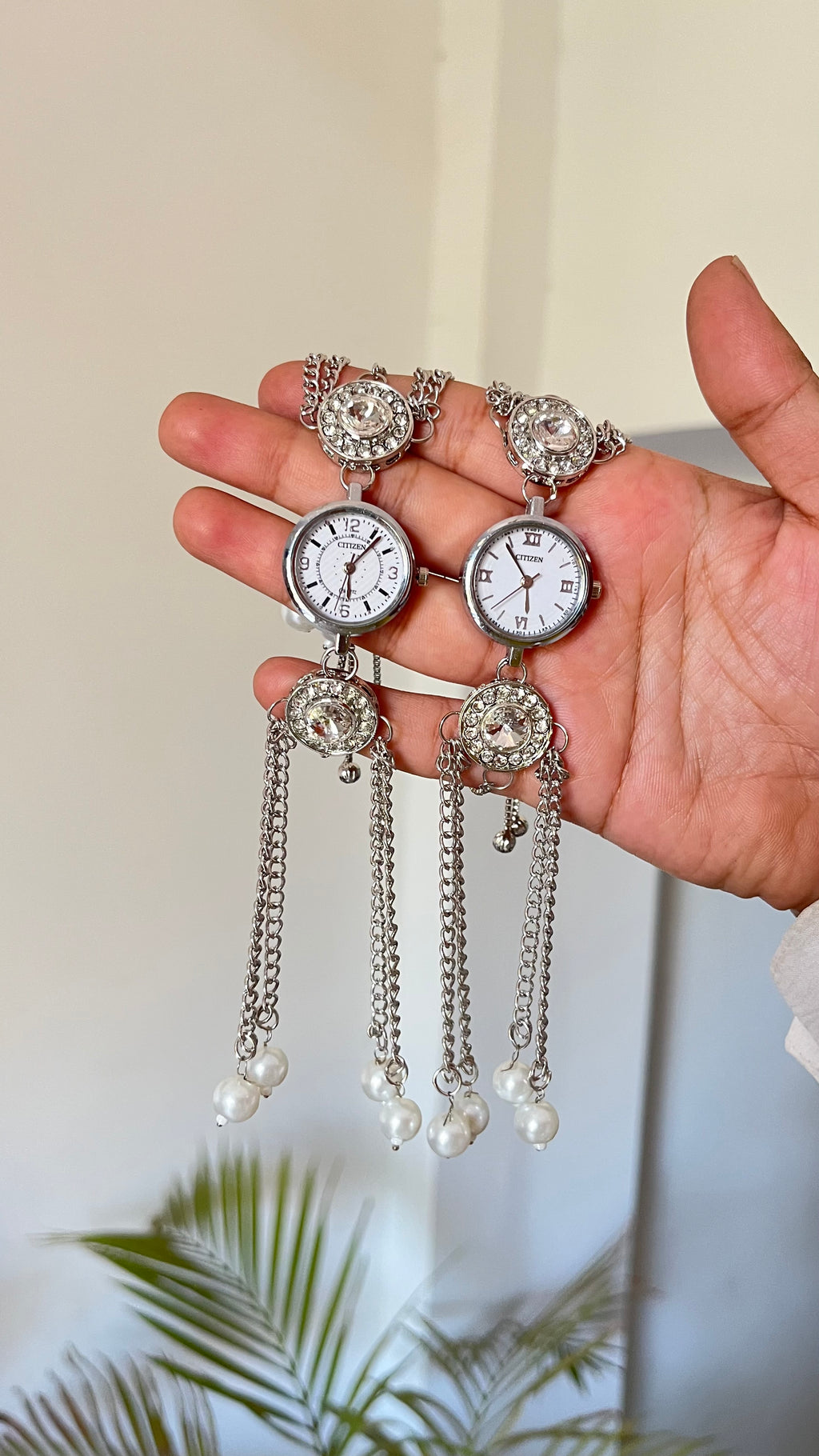 Kashmiri watch silver