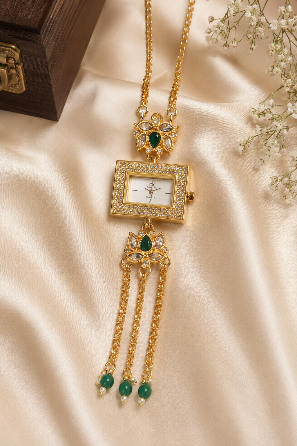 Kashmiri kundan watch