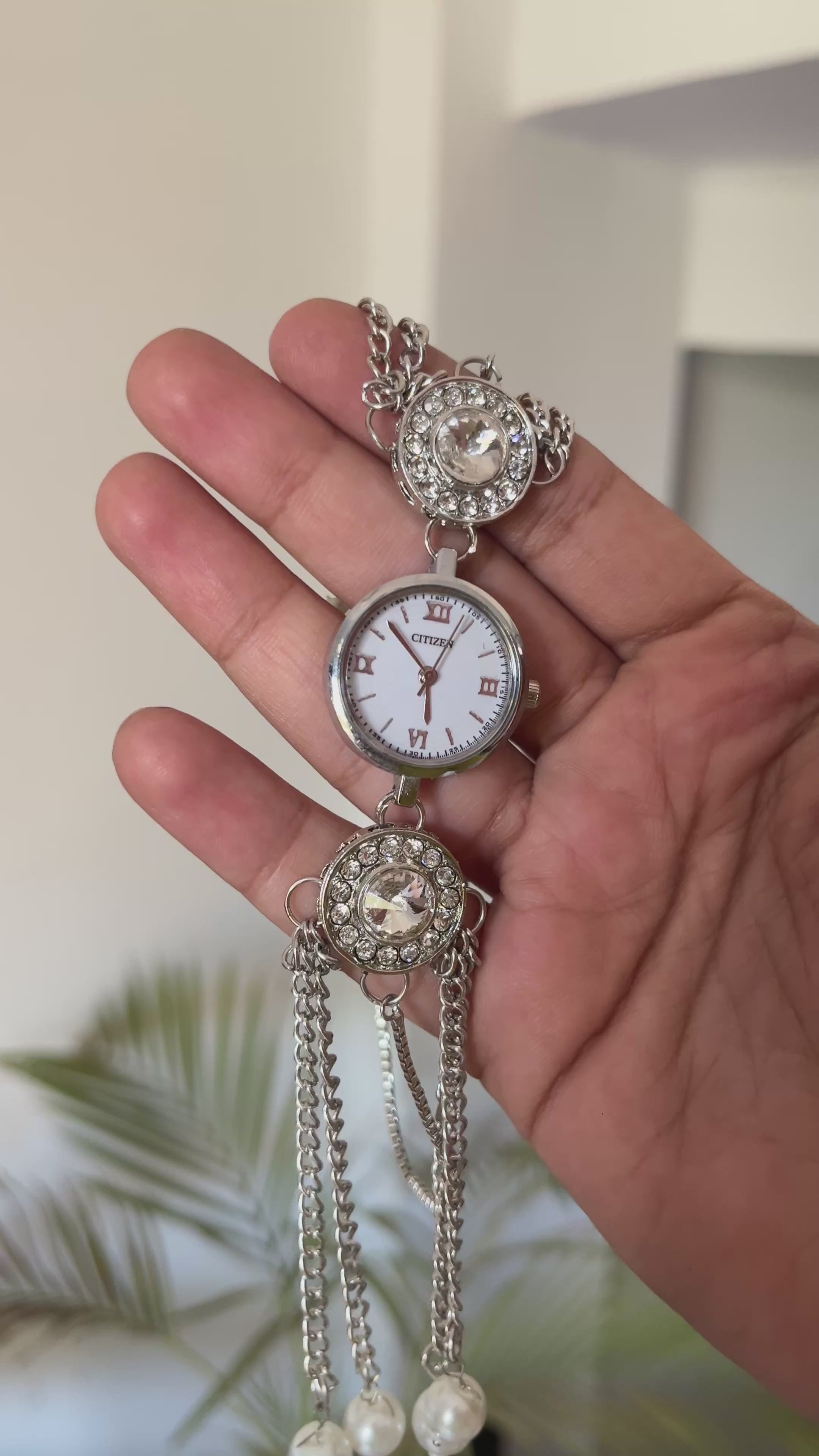 Kashmiri watch silver